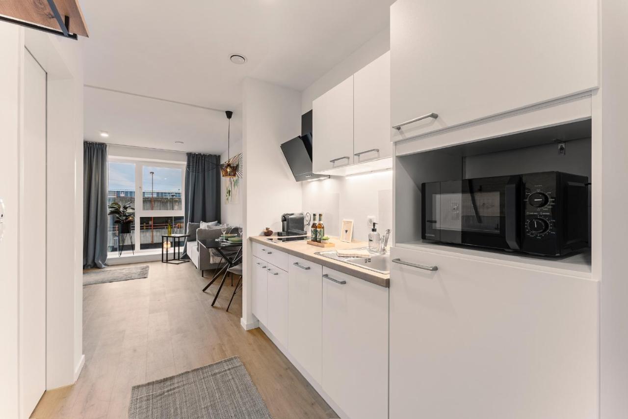 Modernes Apartment Am Gleispark Oldenburg Exterior foto