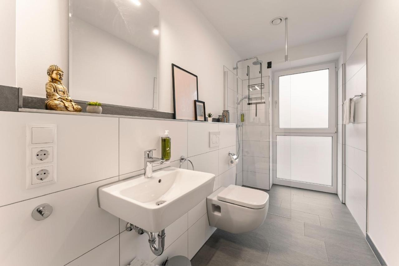 Modernes Apartment Am Gleispark Oldenburg Exterior foto